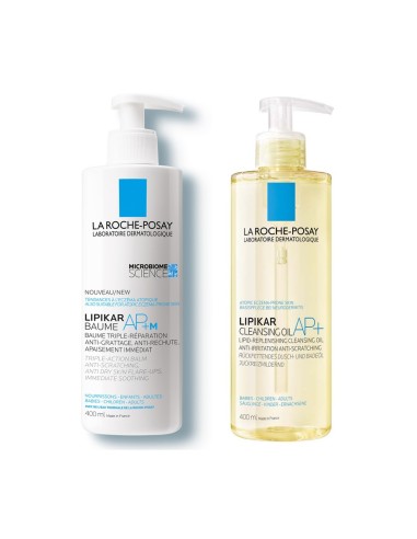 La Roche-Posay Lipikar Baume AP+ M Balzam + Lipikar Huile Lavante AP+ Ulje Promo pakiranje