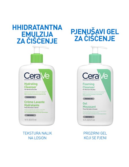 CeraVe Hidratantna emulzija za čišćenje za normalnu do suhu kožu + Refill Promo pakiranje CeraVe Hidratantna emulzija za čišćenje za normalnu do suhu kožu + Refill Promo pakiranje