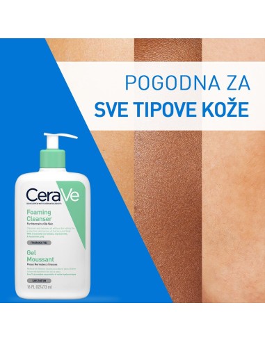 CeraVe Pjenušavi gel za čišćenje za normalnu do masnu kožu + Refill Promo pakiranje CeraVe Pjenušavi gel za čišćenje za normalnu do masnu kožu + Refill Promo pakiranje