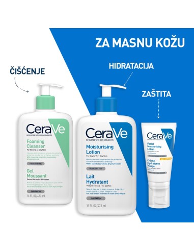 CeraVe Pjenušavi gel za čišćenje za normalnu do masnu kožu + Refill Promo pakiranje CeraVe Pjenušavi gel za čišćenje za normalnu do masnu kožu + Refill Promo pakiranje
