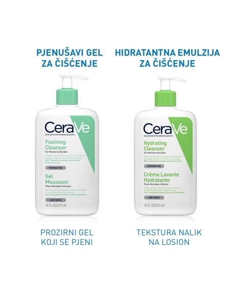 CeraVe Pjenušavi gel za čišćenje za normalnu do masnu kožu + Refill Promo pakiranje CeraVe Pjenušavi gel za čišćenje za normalnu do masnu kožu + Refill Promo pakiranje