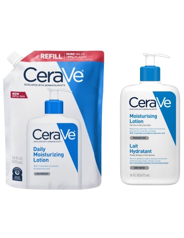 CeraVe Hidratantni losion za suhu do vrlo suhu kožu + Refill Promo pakiranje