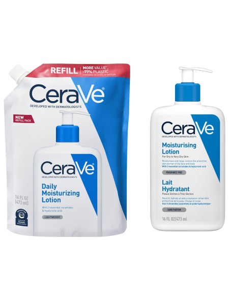 CeraVe Hidratantni losion za suhu do vrlo suhu kožu + Refill Promo pakiranje CeraVe Hidratantni losion za suhu do vrlo suhu kožu + Refill Promo pakiranje