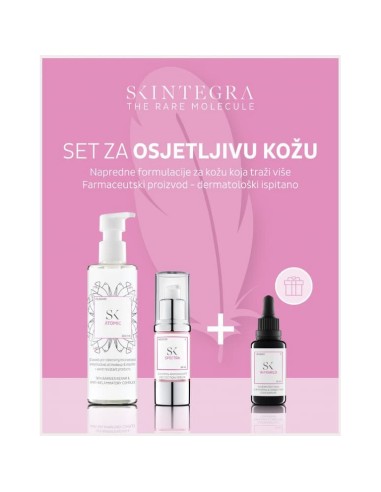 Skintegra Set za osjetljivu kožu Atomic ulje za čišćenje + Spectra serum + Infrared serum Promo pakiranje