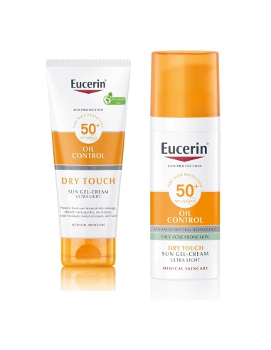 Eucerin SPF Zaštita od sunca za masnu i aknama sklonu kožu Promo pakiranje