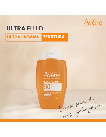 Avene Sun Ultra Fluid nevidljivi SPF 50+
