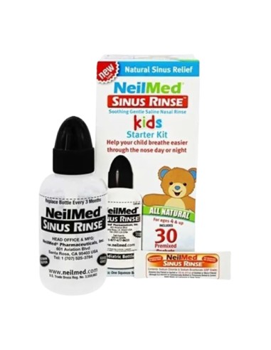 NeilMed Sinus Rinse set za ispiranje sinusa za djecu, bočica + 30 vrećica