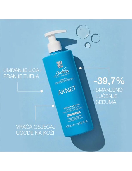 Bionike Aknet Gel za umivanje lica i pranje kože tijela