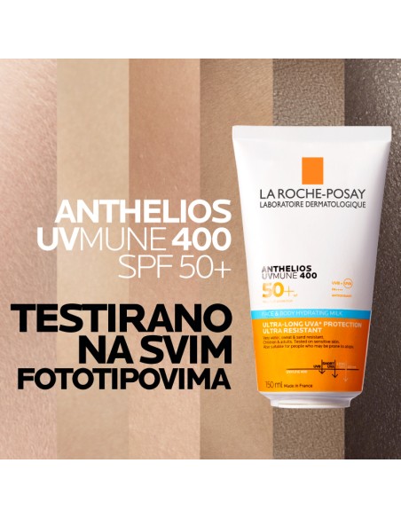 La Roche-Posay Anthelios Hidratantno mlijeko za zaštitu od sunca za lice i tijelo SPF 50+ La Roche-Posay Anthelios Hidratantno mlijeko za zaštitu od sunca za lice i tijelo SPF 50+