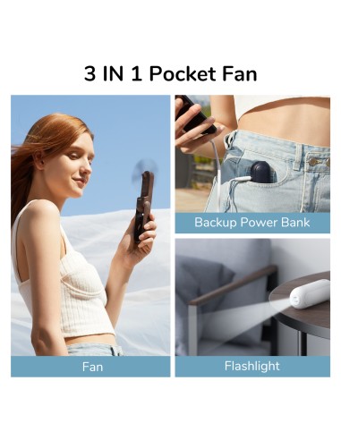JisuLife Handheld Fan Life8 ventilator 3u1 + punjač