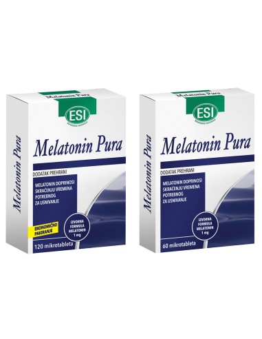 Esi Melatonin Pura 1 mg tablete 120 + 60 tableta Promo pakiranje