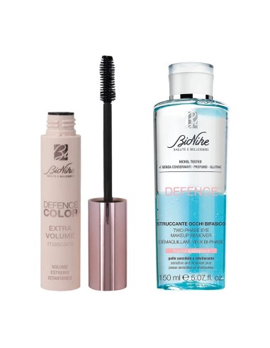 Bionike Defence Color Extra Volume Maskara + Dvofazni uljno-vodeni losion Promo pakiranje