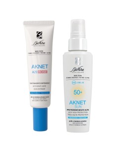 Bionike Aknet Azerose Intenzivna gel-krema + Sun Fluid SPF50+ Promo pakiranje