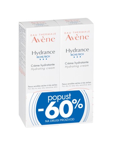 Avene Hydrance Riche hidrirajuća krema Duo Promo pakiranje