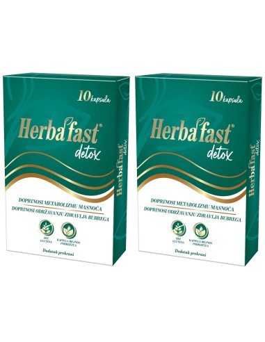 Herbafast detox kapsule 1+1 Promo pakiranje