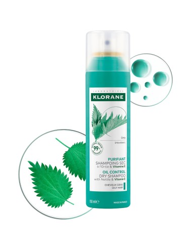 Klorane suhi šampon s koprivom i vitaminom E Klorane suhi šampon s koprivom i vitaminom E