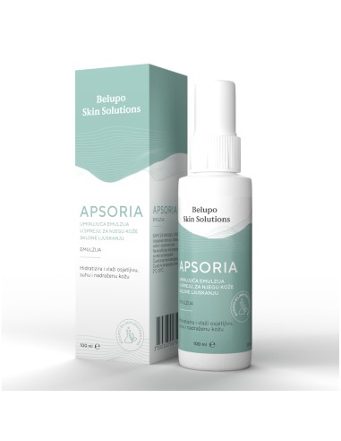 Belupo Skin Solutions Apsoria otopina  umirujuća emulzija u spreju, za njegu kože sklone ljuskanju