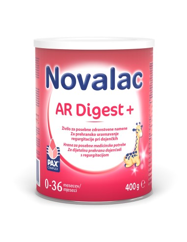 Novalac AR Digest + mliječna hrana za dojenčad i malu djecu s regurgitacijom