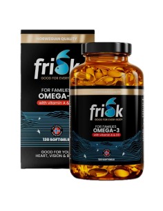 Frisk Omega-3 obiteljsko pakiranje kapsule