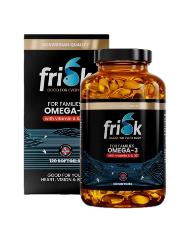 Frisk Omega-3 obiteljsko pakiranje kapsule