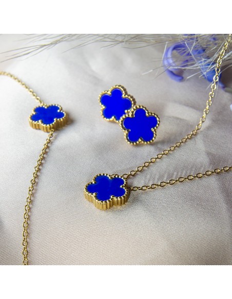Farma Bijoux Hipoalergene naušnice Blue Flower Earings G011 Farma Bijoux Hipoalergene naušnice Blue Flower Earings G011