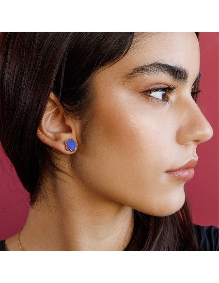 Farma Bijoux Hipoalergene naušnice Blue Flower Earings G011 Farma Bijoux Hipoalergene naušnice Blue Flower Earings G011