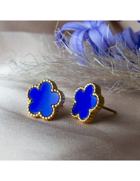 Farma Bijoux Hipoalergene naušnice Blue Flower Earings G011 Farma Bijoux Hipoalergene naušnice Blue Flower Earings G011