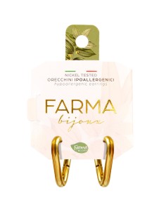 Farma Bijoux Hipoalergene naušnice V Shaped Hoops