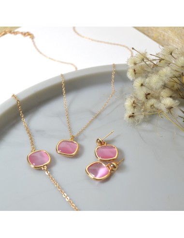 Farma Bijoux Hipoalergena ogrlica With Rose Quarz 1GQ14
