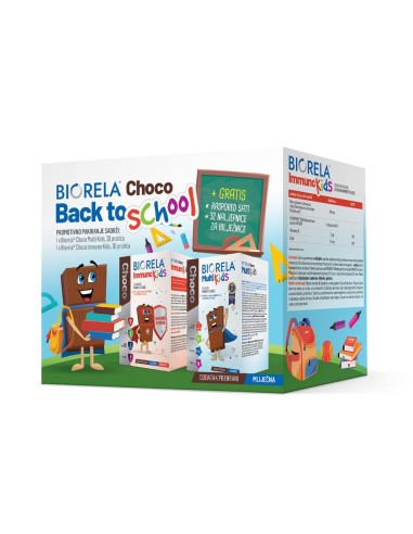 Biorela Choco Back to School Promo pakiranje