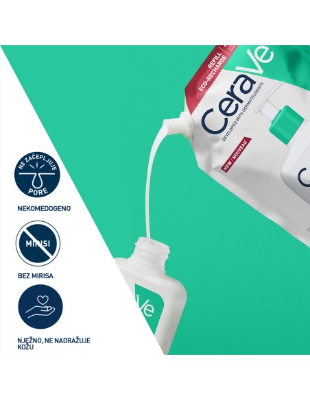 CeraVe Pjenušavi gel za čišćenje za normalnu do masnu kožu Refill