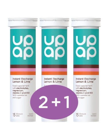UpAp Instant Recharge + Lemon & Lime šumeće tablete 2+1 Promo pakiranje