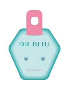 Dr. Biju Hipoalergene naušnice DXI33C016 XIRI 3.3 mm Aqua Bohemica
