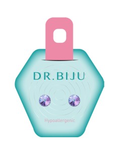Dr. Biju Hipoalergene naušnice DRI62C003 RIVOLO 6.2 mm Vitral light