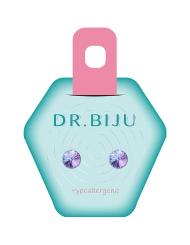 Dr. Biju Hipoalergene naušnice DRI62C003 RIVOLO 6.2 mm Vitral light