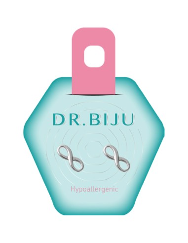 Dr. Biju Hipoalergene naušnice DIN100B020 INFINITY 10 mm White bronze