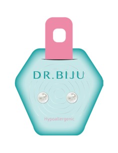 Dr. Biju Hipoalergene naušnice DPE60C650 PEARL 6.0 mm White
