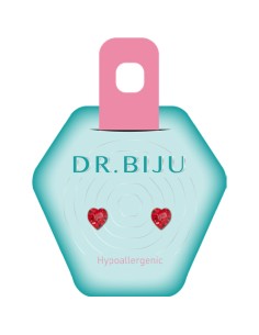 Dr. Biju Hipoalergene naušnice DHE55C227 HEARTH 5.5 mm Light Siam