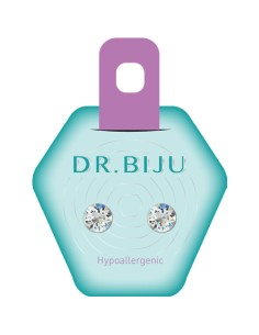 Dr. Biju Hipoalergene naušnice DXI71C001 XIRI 7.1 mm Crystal