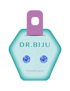Dr. Biju Hipoalergene naušnice DXI71C206 XIRI 7.1 mm Sapphire