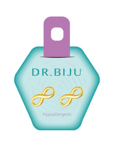Dr. Biju Hipoalergene naušnice DIN100B030 INFINITY 10 mm Gold