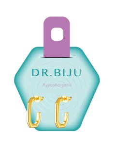 Dr. Biju Hipoalergene naušnice DOC200B030 OCTAGON 20 mm Gold