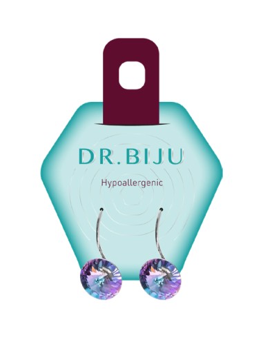 Dr. Biju Hipoalergene naušnice DRP100C001 RIVOLO PENDANT 10 mm Vitral light