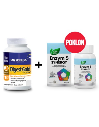 Enzymedica Digest Gold + Zona Vital Enzym 5 Synergy kapsule Promo pakiranje