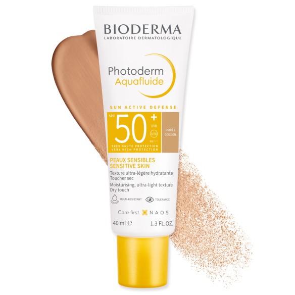 Bioderma Photoderm Aquafluide Tonirana SPF 50+ zlatna Bioderma Photoderm Aquafluide Tonirana SPF 50+ zlatna