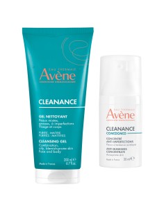 Avene Cleanance gel za čišćenje lica 200 ml + Cleanance Comedomed koncentrat protiv nepravilnosti