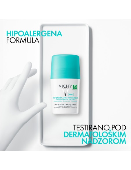 Vichy Deodorant Roll-on dezodorans protiv prekomjernog znojenja do 48h (zeleni) Vichy Deodorant Roll-on dezodorans protiv prekomjernog znojenja do 48h (zeleni)