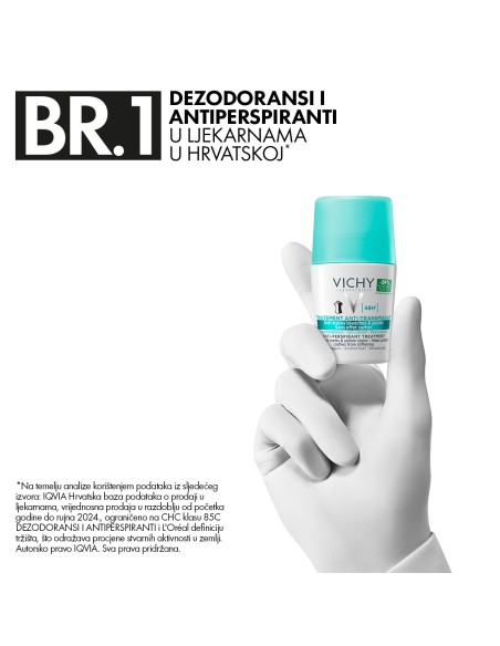 Vichy Deodorant Roll-on dezodorans za regulaciju prekomjernog znojenja anti trace Vichy Deodorant Roll-on dezodorans za regulaciju prekomjernog znojenja anti trace