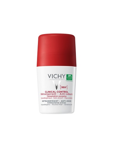 Vichy Deodorant Clinical Control Roll-on dezodorans protiv neugodnih mirisa do 96h (white)