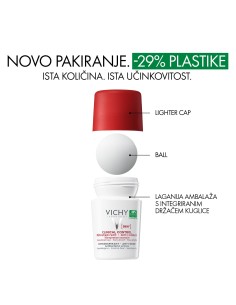 Vichy Deodorant Clinical Control Roll-on dezodorans protiv neugodnih mirisa do 96h (white) 2